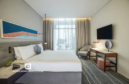 Apartment - 1 Bedroom - 2 Bathrooms for rent in Th8 Palm Hotel Apartments - Palm Jumeirah - Dubai