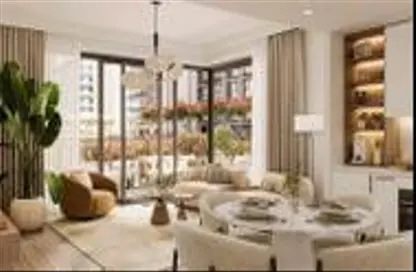Living / Dining Room image for: Apartment - 3 Bedrooms - 4 Bathrooms for sale in Grove - Town Square - Dubai, Image 1