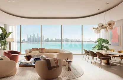 Living Room image for: Apartment - 1 Bedroom - 1 Bathroom for sale in Ellington Beach House - Palm Jumeirah - Dubai, Image 1