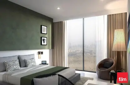 صورة لـ غرفة- غرفة النوم النزل و الشقق الفندقية - 1 حمام للبيع في برج افالون - قرية الجميرا سركل - دبي ، صورة رقم 1