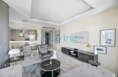 Living / Dining Room image for: Apartment - 2 Bedrooms - 2 Bathrooms for rent in Tower B - DAMAC Towers by Paramount - Business Bay - Dubai, Image 1