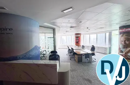 Office Space - Studio - 3 Bathrooms for rent in Almas Tower - Lake Almas East - Jumeirah Lake Towers - Dubai