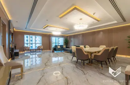 Living / Dining Room image for: Penthouse - 4 Bedrooms - 6 Bathrooms for rent in Elite Residence - Dubai Marina - Dubai, Image 1