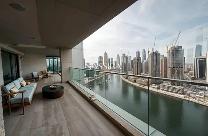 Penthouse - 2 Bedrooms - 6 Bathrooms for rent in Volante - Business Bay - Dubai