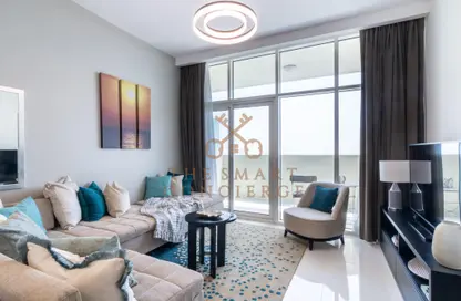 Living Room image for: Apartment - 1 Bedroom - 1 Bathroom for rent in Tower 108 - Jumeirah Village Circle - Dubai, Image 1