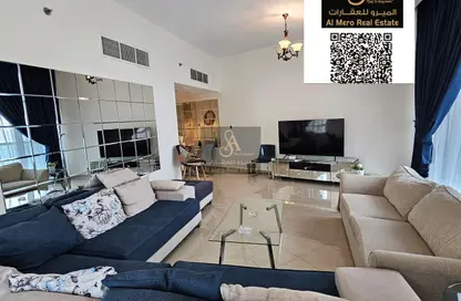 Apartment - 2 Bedrooms - 3 Bathrooms for rent in Ajman Corniche Residences - Ajman Corniche Road - Ajman
