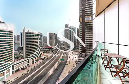 شقة - غرفة نوم - 1 حمام للايجار في برج أبر كريست - دبي وسط المدينة - دبي