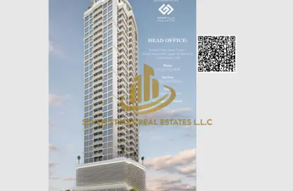 Apartment - 2 Bedrooms - 3 Bathrooms for sale in Tower C1 - Ajman Pearl Towers - Ajman Downtown - Ajman
