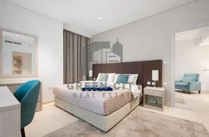 شقة - غرفة نوم - 2 حمامات للايجار في سيفين بالم - نخلة جميرا - دبي شقة - غرفة نوم - 2 حمامات للايجار في سيفين بالم - نخلة جميرا - دبي