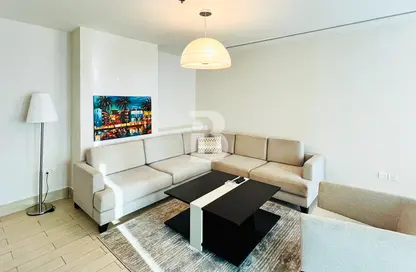 Living Room image for: Apartment - 1 Bedroom - 2 Bathrooms for rent in Zakher MAAM Residence - Al Najda Street - Abu Dhabi, Image 1
