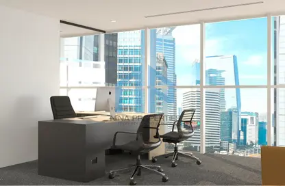 Office Space - Studio - 1 Bathroom for rent in Swiss Tower - JLT Cluster Y - Jumeirah Lake Towers - Dubai