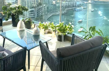 Apartment - 3 Bedrooms - 3 Bathrooms for rent in Marinascape Oceanic - Trident Marinascape - Dubai Marina - Dubai