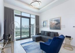 Living Room image for: Apartment - 1 bedroom - 2 bathrooms for rent in Farhad Azizi Residence - Al Jaddaf - Dubai, Image 1