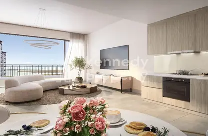 Living / Dining Room image for: Apartment - 2 Bedrooms - 3 Bathrooms for sale in Apartments 1 - Yas Golf Collection - Yas Island - Abu Dhabi, Image 1