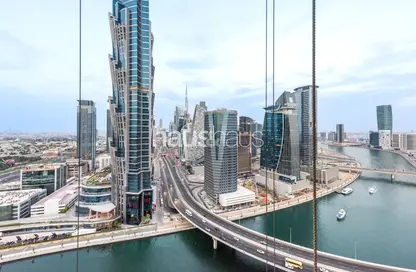 شقة - غرفة نوم - 2 حمامات للايجار في برج نورا - مدينة الحبتور - الخليج التجاري - دبي