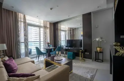 Living Room image for: Apartment - 2 Bedrooms - 3 Bathrooms for rent in Upper Crest - Downtown Dubai - Dubai, Image 1