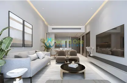 Living Room image for: Apartment - 1 Bedroom - 2 Bathrooms for sale in Elbrus Tower - Jumeirah Village Triangle - Dubai, Image 1