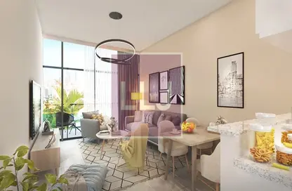 Living / Dining Room image for: Apartment - 1 Bedroom - 2 Bathrooms for sale in Al Maryah Vista - Al Maryah Island - Abu Dhabi, Image 1