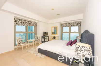 Room / Bedroom image for: Apartment - 2 Bedrooms - 3 Bathrooms for sale in Princess Tower - Dubai Marina - Dubai, Image 1