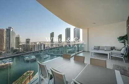 Balcony image for: Apartment - 3 Bedrooms - 3 Bathrooms for sale in The Jewel Tower B - The Jewels - Dubai Marina - Dubai, Image 1
