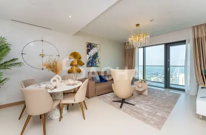 Living / Dining Room image for: Apartment - 2 Bedrooms - 2 Bathrooms for rent in Vida Residences Dubai Marina - Dubai Marina - Dubai, Image 1