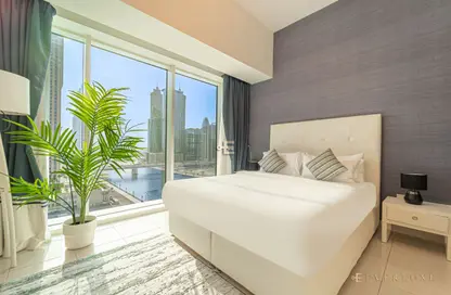 شقة - 1 حمام للايجار في برج وارف الغربي - الخليج التجاري - دبي