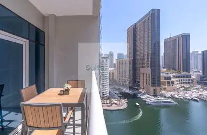 Balcony image for: Apartment - 2 Bedrooms - 2 Bathrooms for rent in Continental Tower - Dubai Marina - Dubai, Image 1