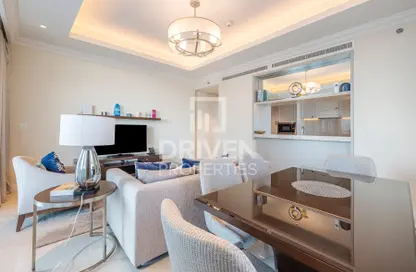 Living / Dining Room image for: Hotel  and  Hotel Apartment - 2 Bedrooms - 3 Bathrooms for rent in The Address Residence Fountain Views 1 - The Address Residence Fountain Views - Downtown Dubai - Dubai, Image 1
