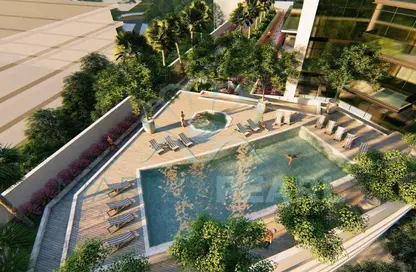 صورة لـ حوض سباحة شقة - 2 غرف نوم - 2 حمامات للبيع في برج النبلاء - الخليج التجاري - دبي ، صورة رقم 1