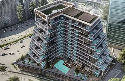 Outdoor Building image for: Apartment - 3 Bedrooms - 4 Bathrooms for sale in Nas3 - Arjan - Dubai, Image 1