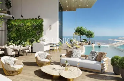 Terrace image for: Apartment - 1 Bedroom - 1 Bathroom for sale in Cavalli Casa Tower - Al Sufouh 2 - Al Sufouh - Dubai, Image 1