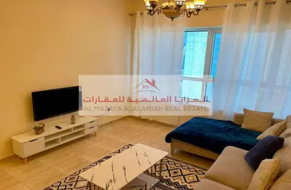شقة - غرفة نوم - 2 حمامات للايجار في برج منازل 5 - شارع التعاون - التعاون - الشارقة