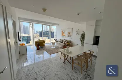 Living / Dining Room image for: Apartment - 1 Bedroom - 1 Bathroom for sale in The Pad - Business Bay - Dubai, Image 1