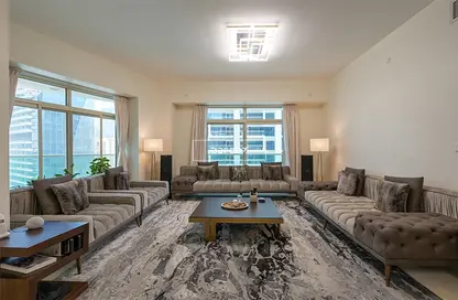 Apartment - 3 Bedrooms - 4 Bathrooms for rent in Marina Mansions - Dubai Marina - Dubai