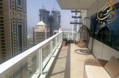 شقة - 2 غرف نوم - 3 حمامات للايجار في برج ماج 218 - دبي مارينا - دبي