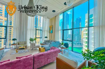 Apartment - 1 Bedroom - 2 Bathrooms for rent in Dubai Marina Moon - Dubai Marina - Dubai