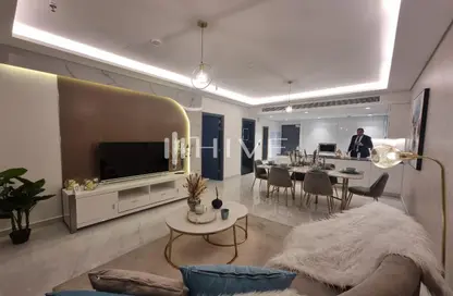 Living / Dining Room image for: Apartment - 3 Bedrooms - 5 Bathrooms for sale in Samana Mykonos - Dubai Studio City - Dubai, Image 1
