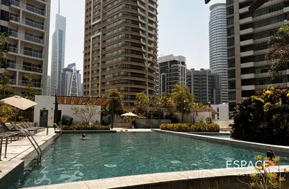 Apartment - 1 Bedroom - 2 Bathrooms for rent in Silverene Tower A - Silverene - Dubai Marina - Dubai