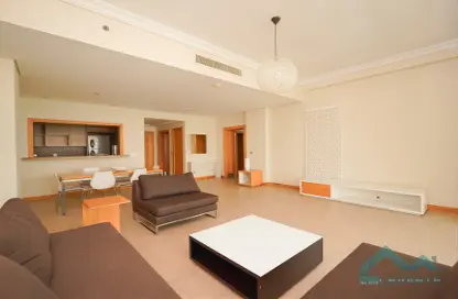 صورة لـ غرفة المعيشة شقة - غرفة نوم - 2 حمامات للايجار في الداس - مساكن شور لاين - نخلة جميرا - دبي ، صورة رقم 1