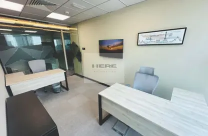 Office Space - Studio - 2 Bathrooms for rent in The Prime Tower - Business Bay - Dubai