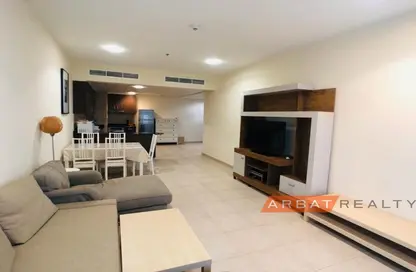 Living / Dining Room image for: Apartment - 1 Bedroom - 1 Bathroom for sale in Elite Residence - Dubai Marina - Dubai, Image 1