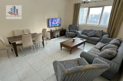 Living / Dining Room image for: Apartment - 1 Bedroom - 2 Bathrooms for rent in Al Taawun Street - Al Taawun - Sharjah, Image 1