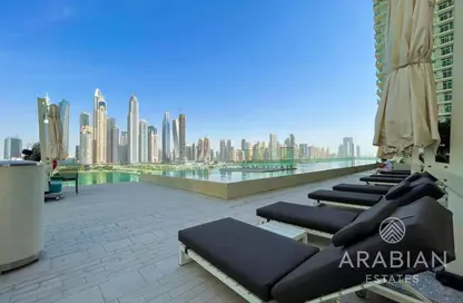 Terrace image for: Apartment - 2 Bedrooms - 2 Bathrooms for sale in Sunrise Bay - EMAAR Beachfront - Dubai Harbour - Dubai, Image 1