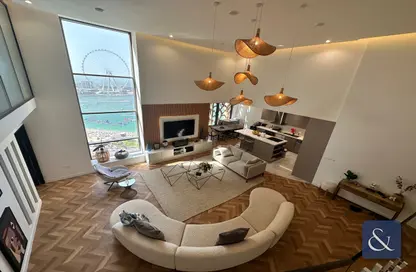 Living Room image for: Duplex - 3 Bedrooms - 3 Bathrooms for sale in Bahar 2 - Bahar - Jumeirah Beach Residence - Dubai, Image 1