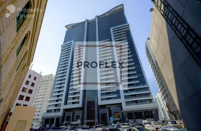 Outdoor Building image for: Apartment - 2 Bedrooms - 3 Bathrooms for rent in Waqf Sheikh Zayed Residential Building - Zayed the First Street - Al Khalidiya - Abu Dhabi, Image 1