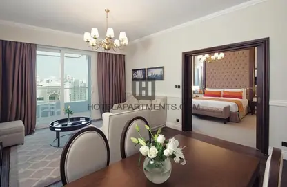 النزل و الشقق الفندقية - غرفة نوم - 2 حمامات للايجار في ديوكس ذا بالم - نخلة جميرا - دبي
