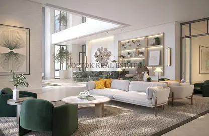 Living Room image for: Apartment - 2 Bedrooms - 2 Bathrooms for sale in Elvira - Park Heights - Dubai Hills Estate - Dubai, Image 1