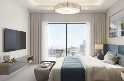 Apartment - 2 Bedrooms - 3 Bathrooms for sale in Tower C1 - Ajman Pearl Towers - Ajman Downtown - Ajman