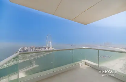 Apartment - 4 Bedrooms - 5 Bathrooms for rent in Al Bateen Residences - Jumeirah Beach Residence - Dubai