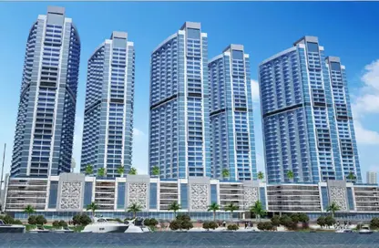 Apartment - 2 Bedrooms - 3 Bathrooms for sale in Ajman Creek Towers - Al Rashidiya 1 - Al Rashidiya - Ajman
